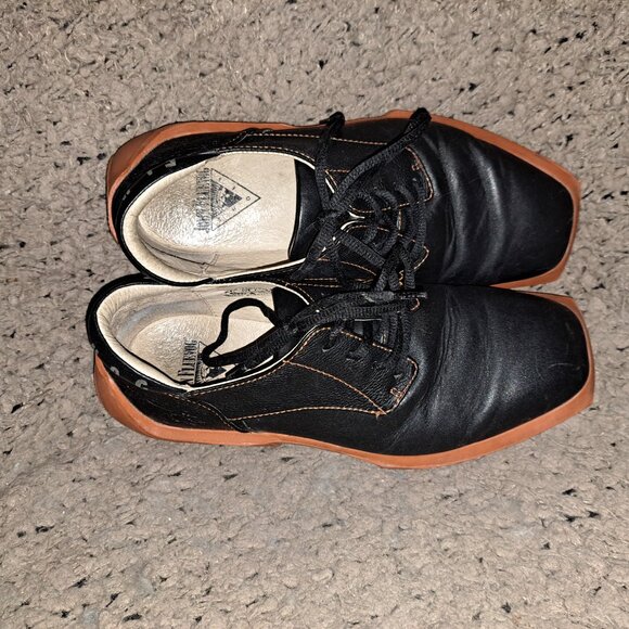 JOHN FLUEVOG FUTURE ANGELS Orange Black Leather Y2K Shoes Sneaker-Sz 7-Excellent main image 7